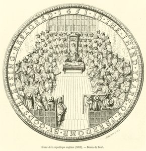 Sello de la república inglesa, 1651 de French School